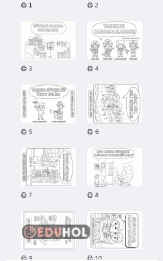 Afet Riskinin Azaltılmasi Günü  Boyama Sayfaları 10 farklı boyama