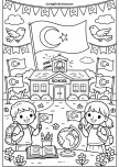 Bayrak Sevgisi Coloring