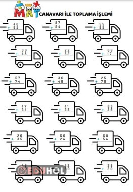 Mat Canavarı ile eldeli eldesiz toplama işlemleri