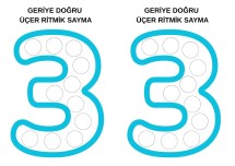 GERİYE DOĞRU ÜÇER RİTMİK SAYMA