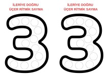 İLERİYE DOĞRU ÜÇER RİTMİK SAYMA