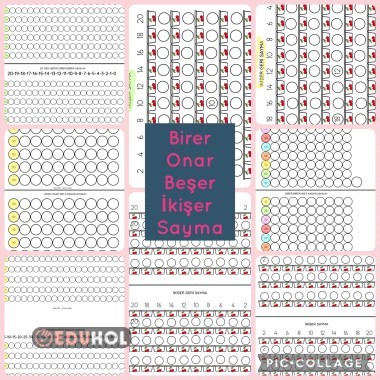 1. Sınıf Sayma  Çalışmalarım Defter  Ödev