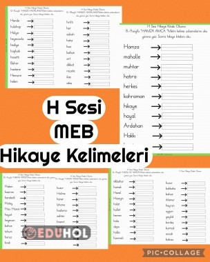 MEB OKUMA KİTAPLARI KELİME ÇALISMASI