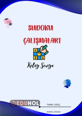 SUDOKU KOLAY SEVİYE CEVAPLARI MEVCUT