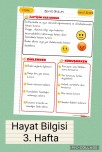 Hayat Bilgisi 3.Hafta Defter Notları