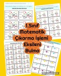 Matematik Çıkarma İşlemi Eksileni Bulma