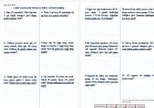 Toplama Çıkarma Problemleri Süreç Değerlendirme