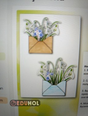 8 Mart zarflı çiçek etkinligi