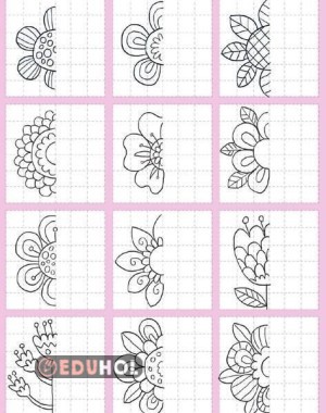 Çiçeklerle simetri