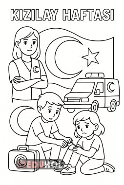 Kızılay haftasi boyama