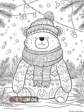 Yeni yıl ayı boyama