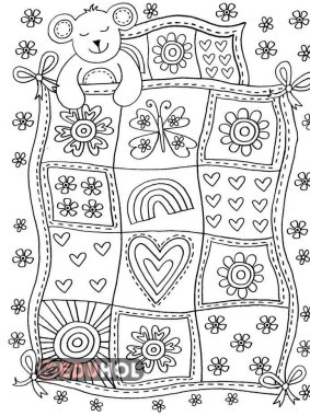 Yorganı desenli ayı