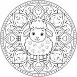 Kurban bayramı mandala