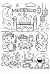 Ramazan ayı boyama sayfası