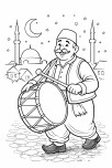 Ramazan davulcusu boyama