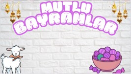 Kurban bayramı dijital pano