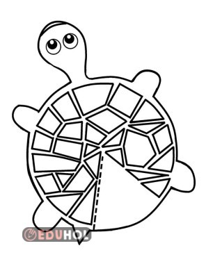 3 Boyutlu Kaplumbağa boya kes