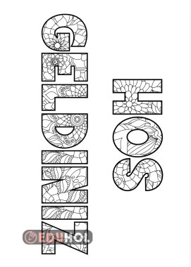 Hoş Geldiniz mandala boyama