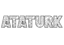 Atatürk boyama sayfası