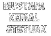 Mustafa Kemal Atatürk boyama