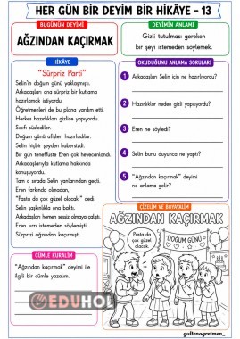 BİR DEYİM BİR HİKAYE