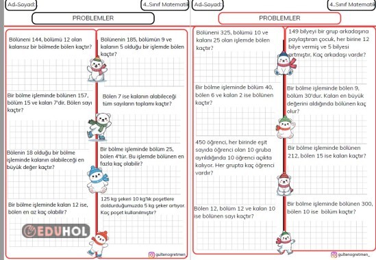 BÖLME İŞLEMİNDE VERİLMEYEN TERİMLERİ BULMA