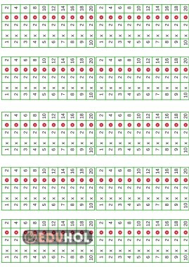 ÇARPIM TABLOSU ( 2 İLE ÇARPMA )DEFTERE YAPIŞTIRMA