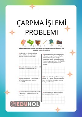 ÇARPMA İŞLEMİ PROBLEMLERİ
