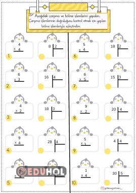 ÇARPMA İŞLEMİNİN DOĞRULUĞUNU KONTROL ETME