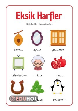 EKSİK HARF TAMAMLAMA