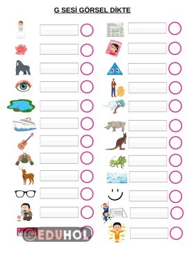 G SESİ GÖRSEL DİKTE