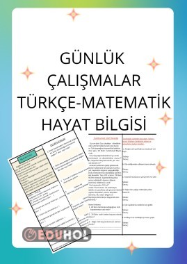 GÜNLÜK PEKİŞTİRME ÇALIŞMALARI
