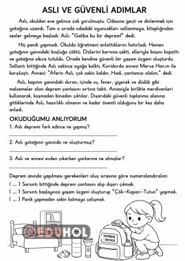 HİKAYELERLE HAYAT BİLGİSİ (DEPREM)