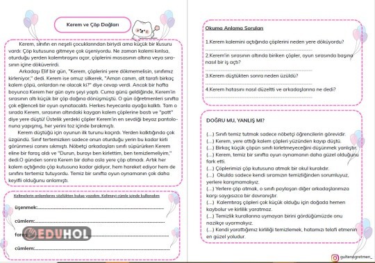 HİKAYELERLE HAYAT BİLGİSİ