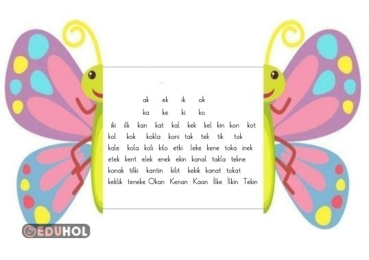 K SESİ TÜM KELİMELER