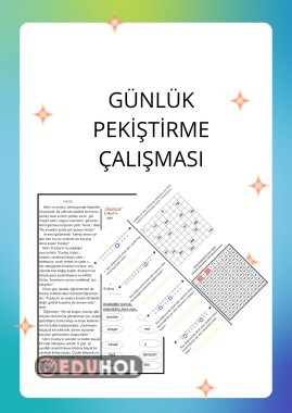 PEKİŞTİRME ÇALIŞMALARI