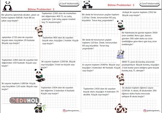 SEVİMLİ BÖLME PROBLEMLERİ