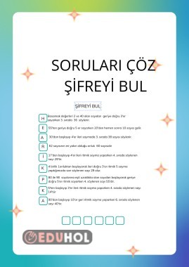 SORUYU ÇÖZ ŞİFREYİ BUL