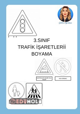 TRAFİK İŞARETLERİ BOYAMA SAYFALARI