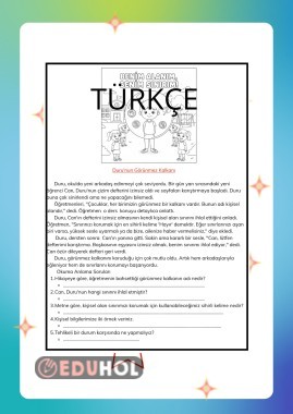 TÜRKÇE OKUMA ANLAMA