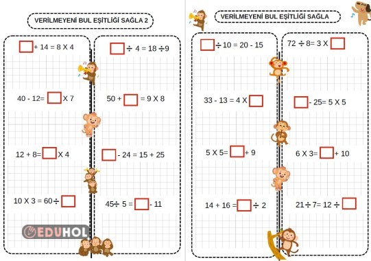 VERİLMEYEN EŞİTLİĞİ SAĞLAMA  2