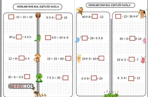 VERİLMEYEN EŞİTLİĞİ SAĞLAMA