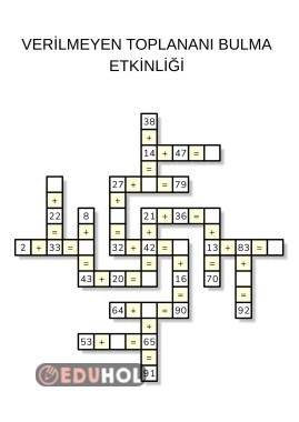 VERİLMEYEN TOPLANANI BULMA