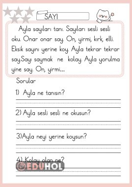 Y  SESİ KISA METİN ÇALIŞMASI