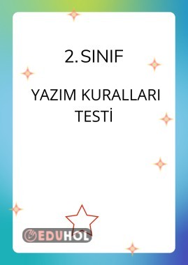YAZIM KURALLARI TESTİ