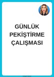 GÜNLÜK PEKİŞTİRME ÇALIŞMASI