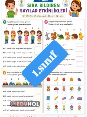 1. Sınıf matematik konuları tekrar