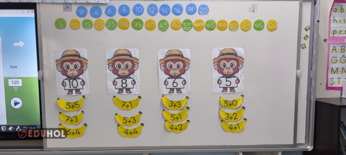 Birinci sınıf toplama işlemi etkinliği