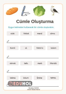 M Sesi Cümle oluşturma