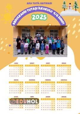 Sınıf Takvimi/ karne hediyesi